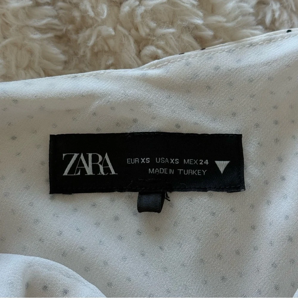 Zara Cream Maxi Dress with Polka Dots - Picture 5 of 5